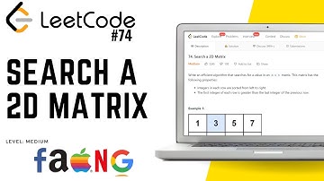 74. Search a 2D Matrix | Leetcode Medium