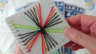 Tutorial Kumihimo Funny Bracelet with Square Section (24 threads)
