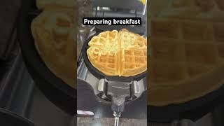 Making muffins for breakfast
