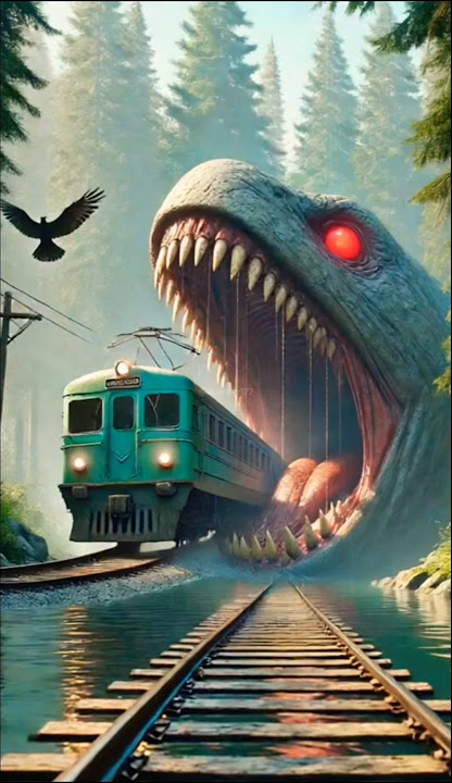 Zombie Snack aur Darawani Train 🥱💀🫣🫣 #train #bhoot #horror #scary #darawanitrain #aiart #viralshort