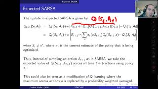RL Chapter 6 Part4 (Expected SARSA, double learning and afterstates)