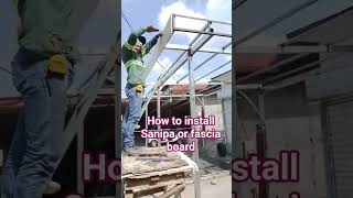 paano mag install ng Sanipa or fascia board #please_subscribe_my_channel
