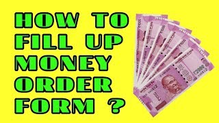 HOW TO FILL UP MONEY ORDER FORM  (POST OFFICE)