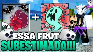 FRUTA OBLITERADORA!!! MELHOR COMBO DE GHOST E SANGUINE ART ONE SHOT NO BLOX FRUITS