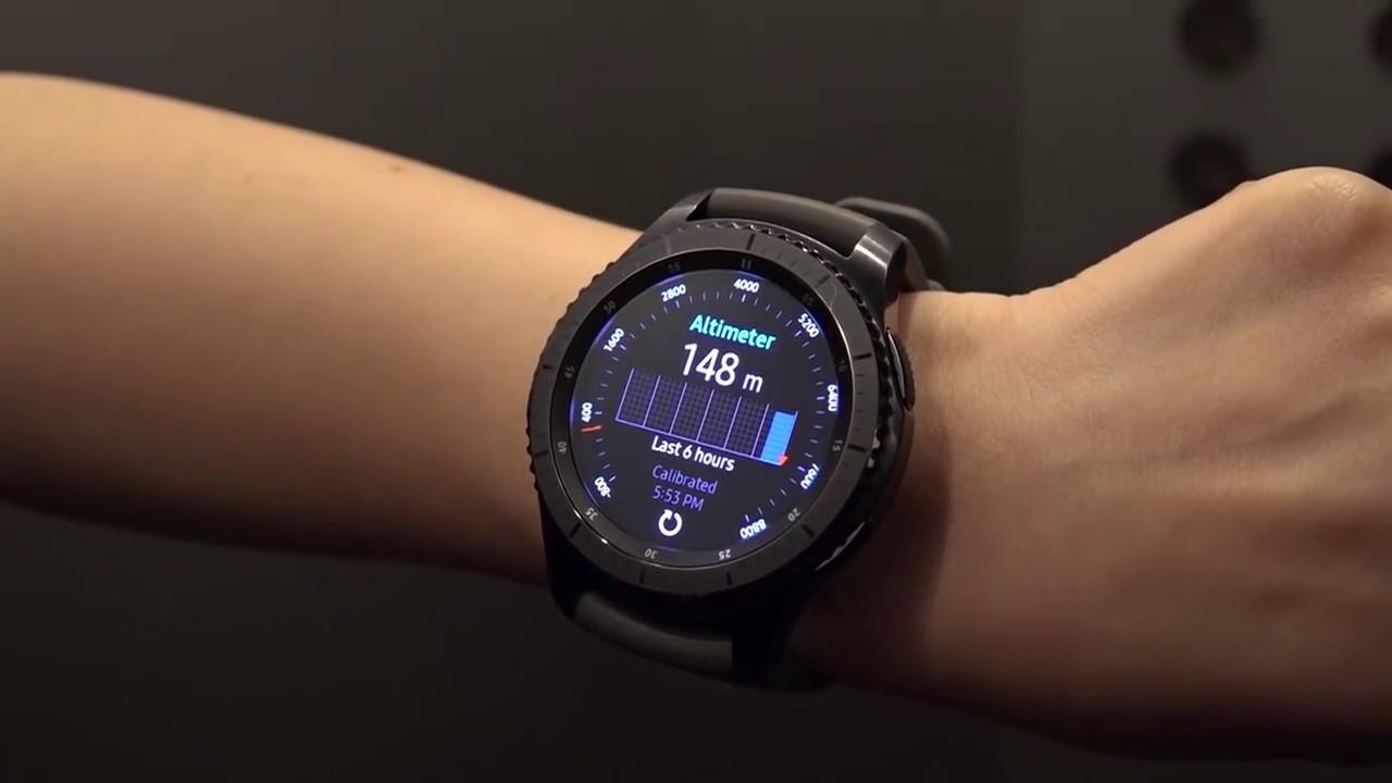 Gear S3 Barometer - YouTube