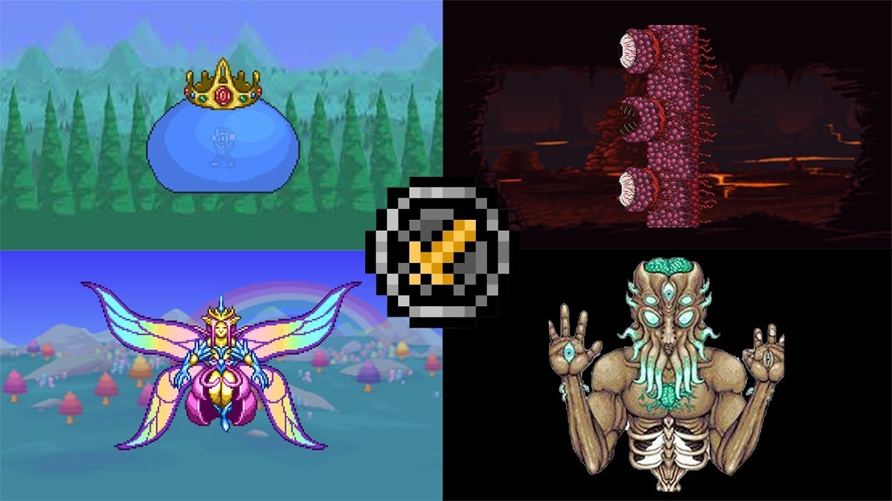 Terraria Melee Class VS All Bosses (Master Mode) - YouTube