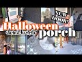 PORCH REFRESH! | NEW FRONT DOOR | CLEAN AND DECORATE WITH ME | HALLOWEEN PORCH DECOR | LIFE UPDATE