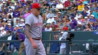 CIN@COL: Latos fans seven Rockies over five frames