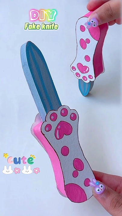 DIY Fake knife for prank 🤣 #shorts #tonniartandcraft #art #love #craft #diy #youtubeshorts