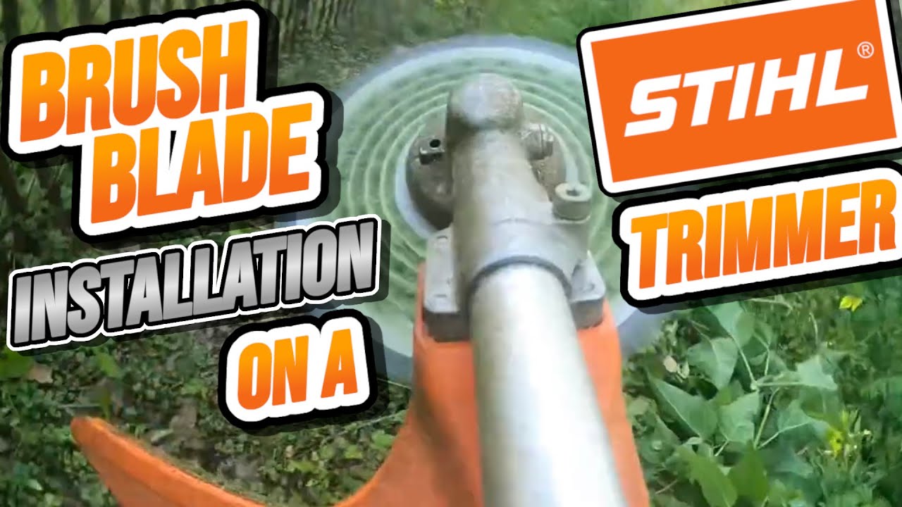 Brush Blade Installation on a Stihl Trimmer! - (1 Minute Install) - YouTube