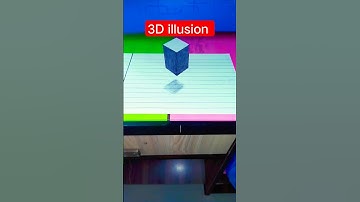 how to draw 3D floating cube..😱😍 | 3d drawing tutorial #shorts #ashortaday #ytshorts