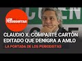 Claudio X. González comparte cartón editado que denigra a AMLO