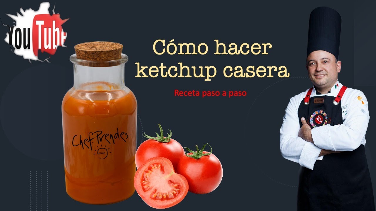 Salsa Kétchup casera. Elaborada paso a paso con ingredientes naturales