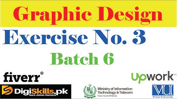 Digi Skills Graphic Design Exercise 3 Solution Batch 6 | GD101 Exercise No.3 Solution Batch 6 |GD101