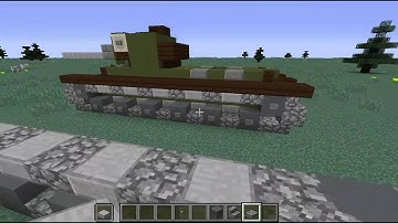 Minecraft WW2 vehicle tutorial: T23 Medium tank