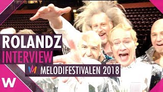 Video-Miniaturansicht von „Rolandz "Fuldans" | Melodifestivalen 2018 Finalist (Interview)“