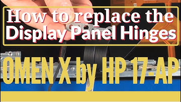 How to replace the Display Panel Hinges for OMEN X by HP 17-AP Series Gaming Laptop
