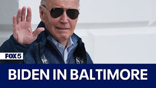 Biden visiting Baltimore to survey deadly Key Bridge collapse damage