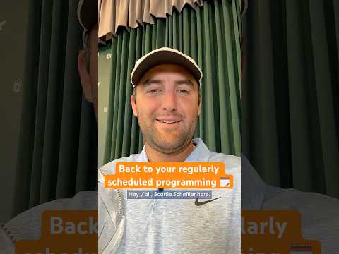 Scottie Scheffler after 72 holes …