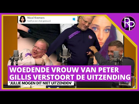 Woedende vrouw van Peter Gillis verstoort de uitzending: 'Jullie mogen dit niet uitzenden'