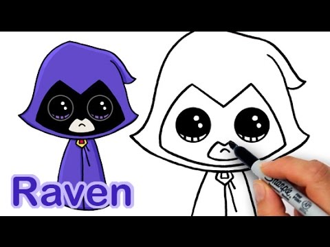 How to Draw Raven from Teen Titans Go Cute and Easy - YouTube