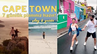7 Günlük Cape Town Güney Afrika tatil planınız hazır! | VLOG | GUIDE