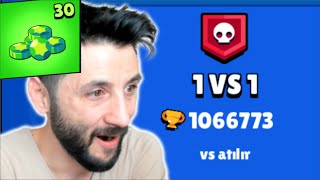 1vs1 KULÜPLERİNE GİRDİM. 30 TAŞ KAZANDIM😳 yendiğim kişi elmasımı verdi mi? Brawl Stars