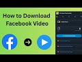 How to download FB video in one click?