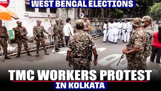 West Bengal Elections | TMC workers protest in Kolkata | BJP vs TMC | EVM | Strong room