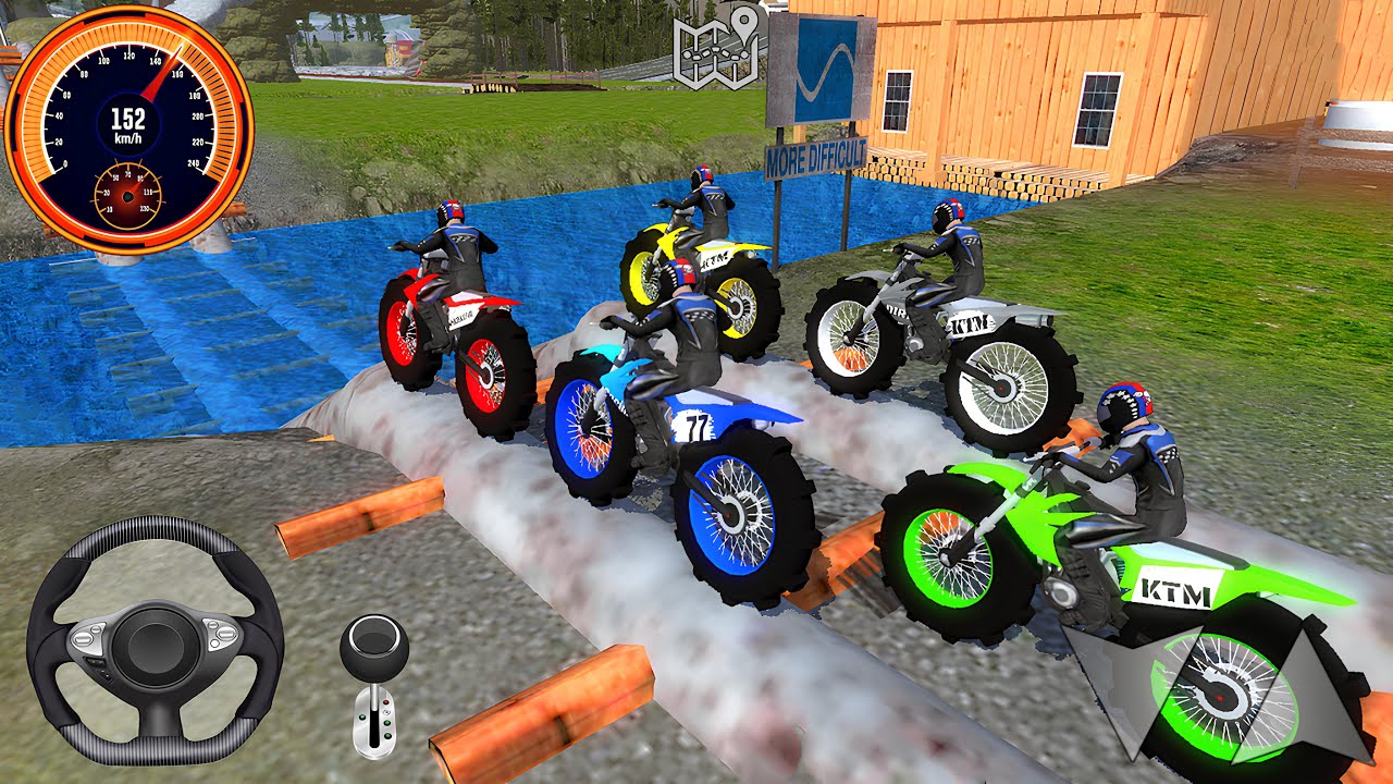 Impossible Motocross Dirt Bike Offroad Racing 3D #1 - Motor Bike Stunts Racer 2026 - Gameplay FHD