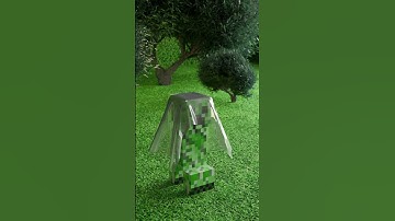 Minecraft 3D Creeper Cloth Simulation 💎⛏️