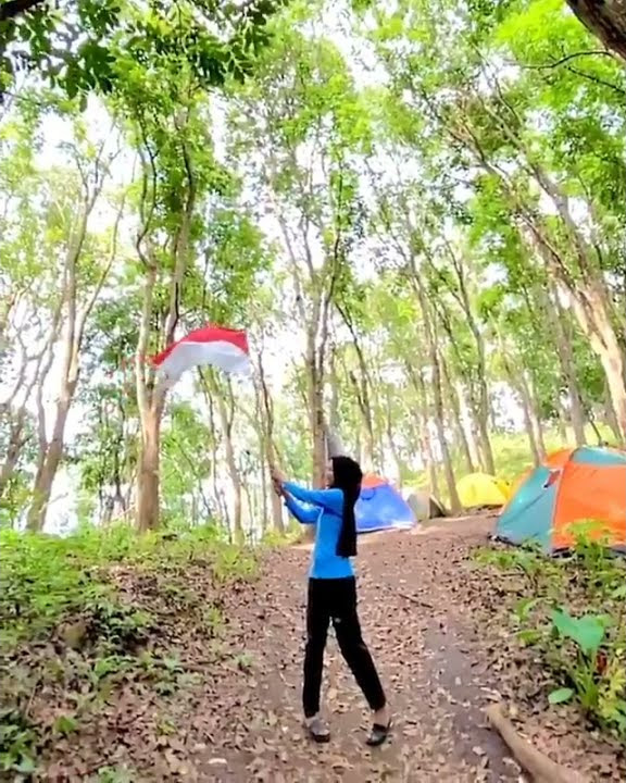 story wa pendaki cantik diarea camping