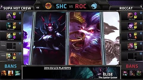SUPA HOT CREW vs ROCCAT | Game 1 Quarter Finals S4 EU LCS Summer 2014 Playoffs | Worlds Regionals