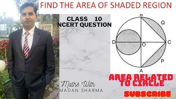 Ex 12.3,QNo9, AB and CD are two diameters of a circle perpendicular to each other and OD is Dia. of