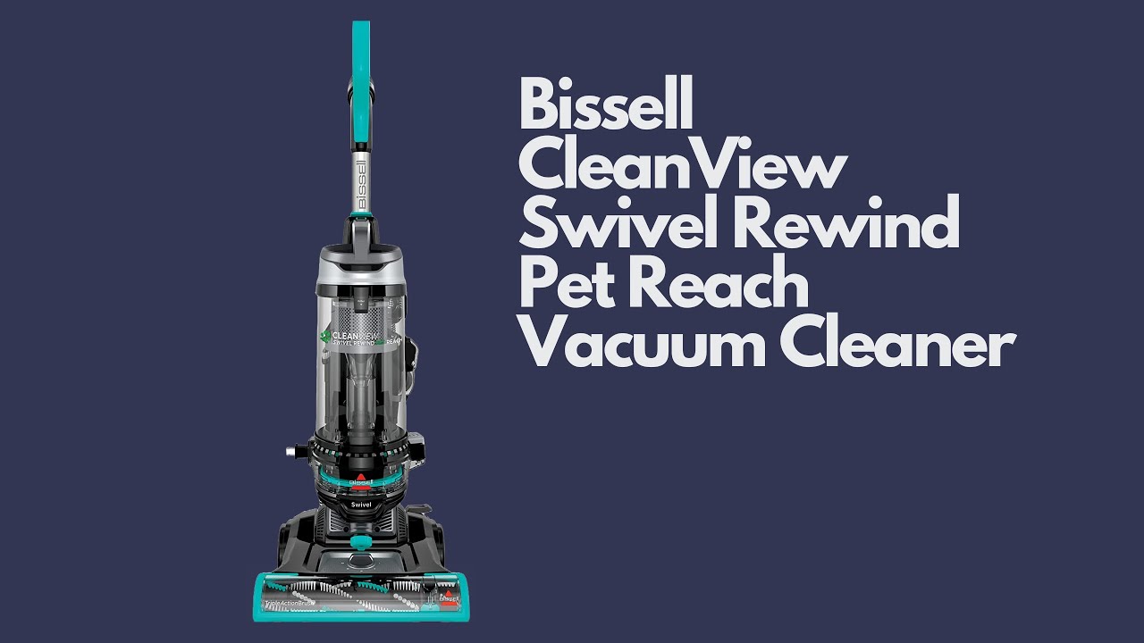 Bissell CleanView Swivel Rewind Pet Reach Vacuum Cleaner, Black