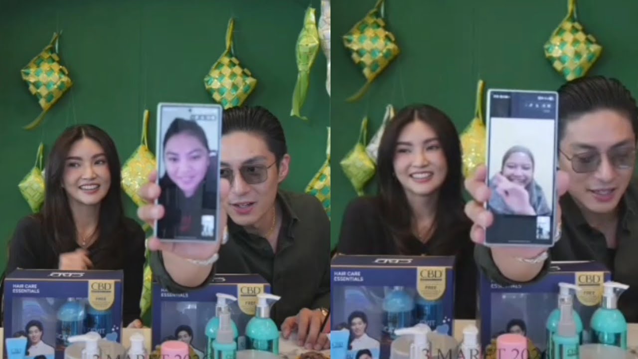 Happy n kaget nya pemenang undian di v call langsung sama mamio papio di live nya 😍