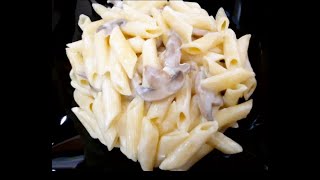 طريقة عمل المكرونة مع وايت صوص بالمشروم /Pasta with white sauce with mushroom @MyLife01