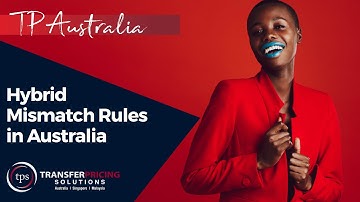 Hybrid Mismatch Rules in Australia
