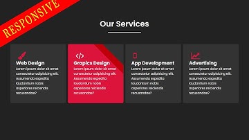 [RESPONSIVE] Make A Animated Service Section Using HTML And CSS | Rizowan Ahmed Safi