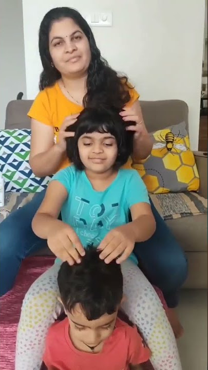 Best Way To Give Your Baby Head Massage | Natural Hair Oil | BabyChakra #Shorts