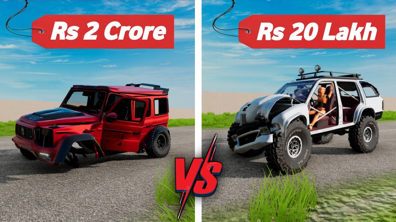 Cheap VS Luxury SUV Durability/Crash Test - AFKaman