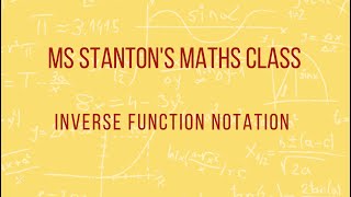 Inverse Function Notation