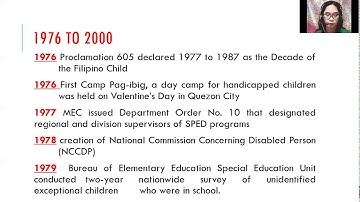 (LEARN FOSAIE) Module 1, Topic 1 - Special Education in the Philippines (Part 2)