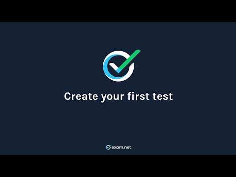 Create your first test // Exam.net teacher training video series