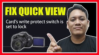 How to fix Memory SD Card Write Protect Switch is set to lock | Camera Canon DSLR - RenzVlogger