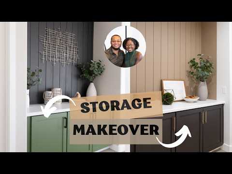 Storage Nook Transformation using PAINT and new DOOR HARDWARE!