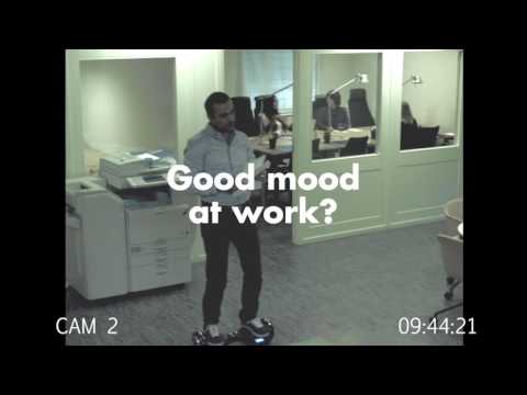 Good mood at work - hoverboard