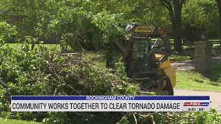 Rockingham County community working together to clear tornado damage