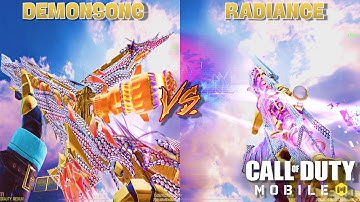 COD Mobile AK47 RADIANCE VS KILO 141 DEMONSONG MYTHIC SKIN COMPARISON!