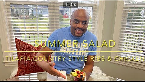 Country style ribs, chicken tenderloins, and tilap...